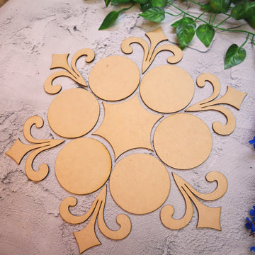 Star with Circles Rangoli